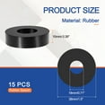 thumbnail image 2 of Uxcell Multi Purpose Rubber Spacer and Anti-vibration Pad for Various Applications 15 18mm ID x 38 OD x 10mm T, 2 of 7