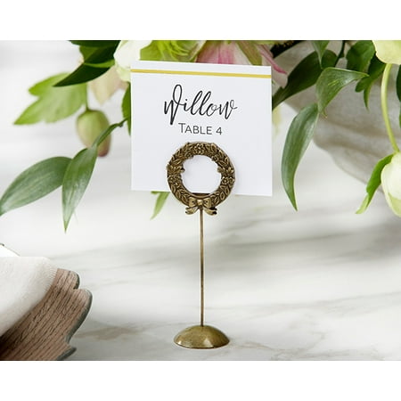 Table Card Holders - Gold Laurel Place Card Holder (Set of 6)
