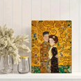 thumbnail image 2 of UXIEQU The Kiss Gustav Klimt Canvas Wall Art Print 15.75x11.81 Inches, 2 of 8