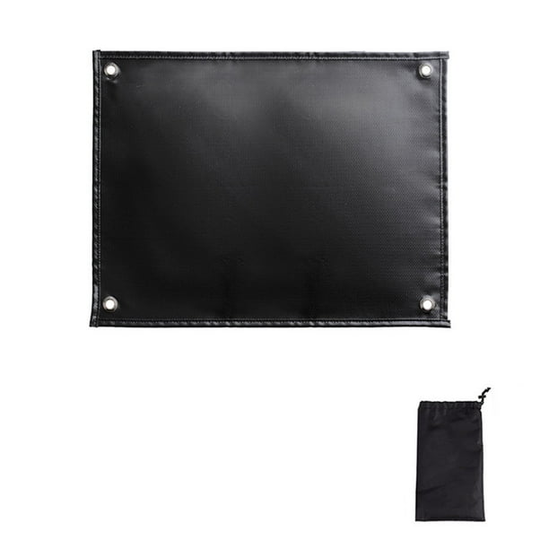 Toystoory Tela ignífuga Tela de silicona Equipo para exteriores Resistencia a altas temperaturas con bolsa de almacenamiento Parrilla de piso Kits de desorden para acampar 600x520mm
