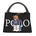 thumbnail image 3 of Bolsa térmica para almuerzo con diseño de oso de lujo, impermeable, con aislamiento, Oxford, para la escuela, 3 of 5