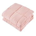 thumbnail image 3 of All Season Pink 3 Piece Twin Size Down Alternative Comforter Set with Corner Tabs, 3 of 7