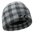 thumbnail image 2 of Panther Vision POWERCAP LED Beanie Cap 35/55 Ultra-Bright Hands Free LED Lighted Battery Powered Headlamp Hat - Plaid Grey & White (CUBWB-4737), 2 of 10