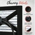 thumbnail image 7 of Autumn Alley Farmhouse Decor Hand Towel Holder - Wall Mounted, Wood, Galvanized Metal, Black, 7 of 7