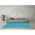 thumbnail image 3 of Ahgly Company Indoor Rectangle Abstract Light Blue Contemporary Area Rugs, 5' x 8', 3 of 4