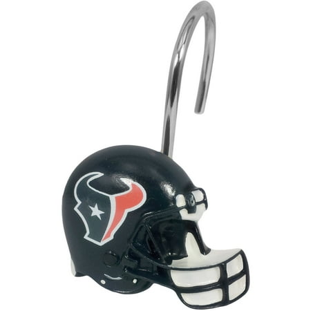 NFL Houston Texans Decorative Bath Collection 12-Pack Shower Hooks