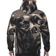 thumbnail image 3 of Bingfone Vintage Dog Illustration Men's Drawstring Hoodie Long Sleeve Pocket Sweatshirts-XX-Large, 3 of 6