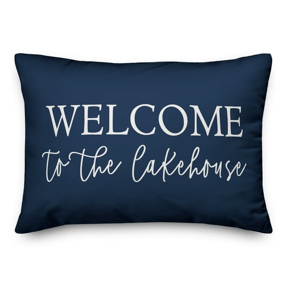 Creative Products Welcome To The Lakehouse 14x20 Indoor / Outdoor Pillow
