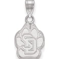 thumbnail image 1 of Sterling Silver S. Rh-Plated Logoart University Of South Dakota Small Pendant (18 X 10) Made In United States ss001usd, 1 of 5