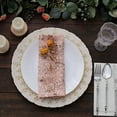 BalsaCircle 20x20 in Blush Embroidered Leaves Sequined Sheer Tulle ...