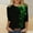 #184-Multicolor, variant on Craaazy Sweatshirt For Women Christmas Printed 3/4 Sleeve Shirt Round Neck Xmas Tops Gifts For Women