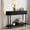 47.2"-Black, variant on HLR 42" Farmhouse Modern Console Table, Entryway Table with Storage Shelf for Living Room, Navy Blue