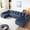 Blue, variant on Vanress 124 Inch U Shaped Modular Sectional Sofa, Modern Corduroy Boneless Sofa for Living Room, Upholstered Deep Seat Cloud Sofas Couches, No Assembly Required, Black