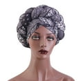 thumbnail image 4 of Braided Headwrap African Ethnic Hijab Turban Hat Oversized Turban Caps Headscarf for Nigeria Wedding Hairstyles Decors, 4 of 9
