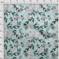 thumbnail image 4 of oneOone Viscose Chiffon Light Mint Green Fabric Floral Craft Projects Decor Fabric Printed By The Yard 42 Inch Wide, 4 of 4