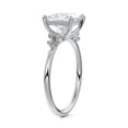 thumbnail image 3 of Aura Jewel White Gold Plated 14K Diamond Ring - Princess Cut Excellent 2.1 Ct Diamond Ring For Women's - Classic Engagement Ring - Jewellery Diamond Rings Wedding Sets Past Present Future, 3 of 4
