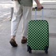 thumbnail image 3 of Green and Black Checkerboard Pattern Luggage Cover Fashion Suitcase Cover Baggage Covers Fit 25-28 Inch Luggage (Go Travel), 3 of 4