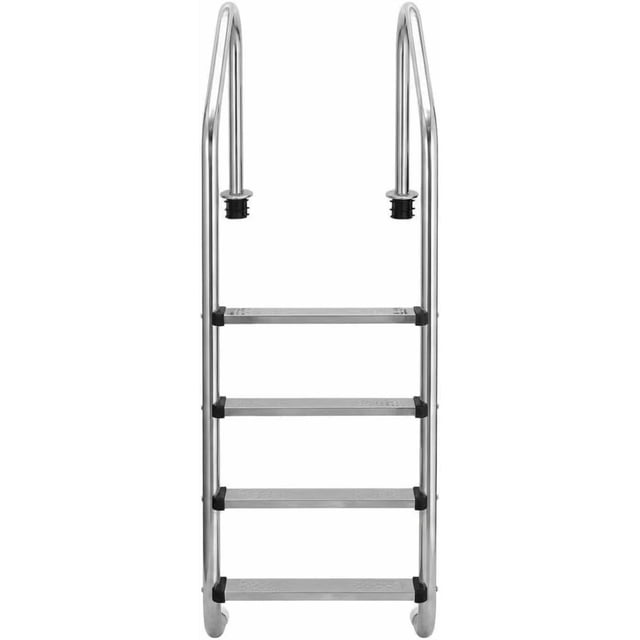 YUSAZENS 304 Stainless Steel Pool Ladder, Heavy Duty Inground Pool Step Ladder for Pool Spa Stair Access 4 Steps