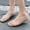 White, variant on Ytobaz Flat Sandals for women Jelly Mesh Closed Toe Beach Shoes Slip On Flats Outdoor Poolside Vacation Travel Walking Daily Casual Footwear