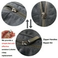 thumbnail image 6 of Zpsolution Zipper Pull Tab Replacement Metal Zipper Handle Mend Fixer for Suitcases Luggage Jacket Backpacks Coat Boots, 6 of 6