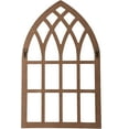 thumbnail image 4 of Sintosin Farmhouse Arched Window Frame Wall Decor, 20 x 32 Inches, Wooden Rustic Faux Window Pane, 4 of 8