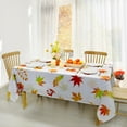 thumbnail image 2 of Fall Tablecloth Rectangle 54x72 Inch,Autumn Maple Leaf Table Cloth Thanksgiving Leaf Tablecloth Indoor/Outdoor Stain and Wrinkle Resistant Table Cloth for Holiday Party Dinner Decor, 2 of 6