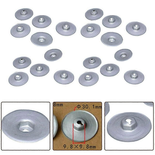 20Pcs Heat Protection Sheet Nut For BMW 1 3 5 6 7 8 For MINI For Land Rover Automobiles Parts Accessories Metal Nuts