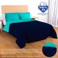 thumbnail image 4 of Edredon Individual Turquesa - Azul Marino Spring Air Reversible, 4 of 6