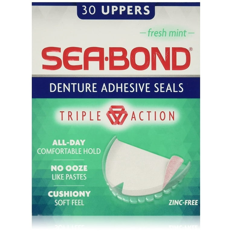 Fresh Mint Denture Adhesive Seals SeaBond