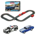 thumbnail image 3 of Carrera Battery Operated 1:43 Scale Speed Trap Slot Car Race Track Set w/ Jump Ramp featuring Ford Mustang versus Chevrolet Camaro Sheriff, 3 of 5