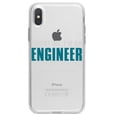 thumbnail image 1 of DistinctInk Clear Shockproof Hybrid Case for iPhone X / XS (5.8" Screen) - TPU Bumper Acrylic Back Tempered Glass Screen Protector - Trust Me I'm an Engineer, 1 of 5