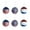 6cm, variant on HengDidi 6-Pack Red/White/Blue Sequin Ball Ornaments - 6cm Patriotic Hanging Decor for July 4th, Trees & Indoor/Outdoor Displays (Lightweight Foam & DIY-Friendly)