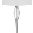 thumbnail image 2 of 32 Inch Table Lamp with White Drum Shade- Marble Base- Brushed Steel, 2 of 6