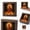 As show C, variant on Lighted Picture Frame Witch Hat Pumpkin Glass Night Light with Button Battery Decorative Tabletop Home Display