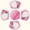 Placemats 456, variant on Abstract Vector pink wave Round Table Placemats Set Of 5 Wedge Table Mats Washable Heat Resistant Place Mat For Dining Table Kitchen Farmhouse Restaurant
