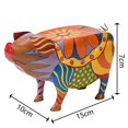 thumbnail image 2 of Estatua de cerdo Vaca Perro YONGSHENG arte popular mesa auxiliar resina 10cmx15cm, 2 of 5