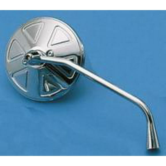 Drag Specialties  Round Mirror with Thin Stem 302154-BC4-LB16