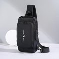 thumbnail image 1 of Male Anti-theft Chest Bag with Password Lock & USB Charging System Crossbody Bag, 1 of 4