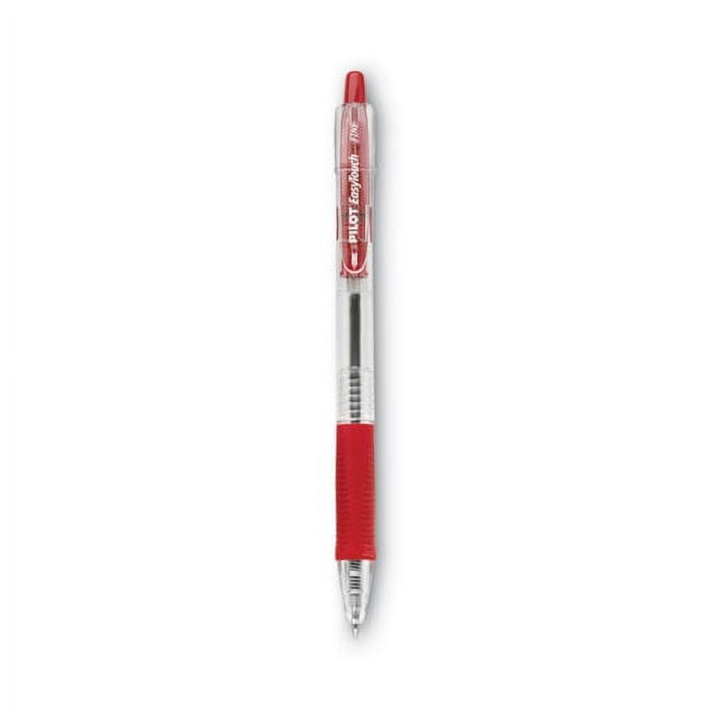 Easytouch Ballpoint Pen, Retractable, Fine 0.7 Mm, Red Ink, Clear Barrel, Dozen | Bundle of 5 Dozen