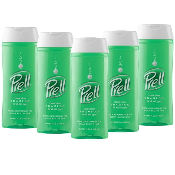 Prell Shampoo, Classic Clean 13.5 Fl Oz (Pack of 5)