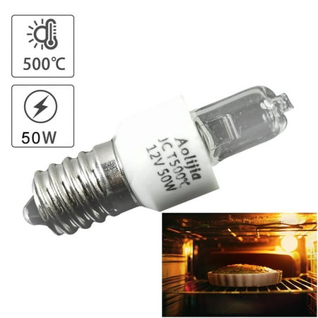 

Oven Light Bulb High Temperature Resistant Safe Halogen Lamp Dryer Microwave Bulb 12V 50W