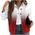 thumbnail image 2 of Roncen Women's Winter Fleece Vest - Cozy Casual Loose Fit Warm Sleeveless Jacket - Collarless Button-Up Outerwear with Daily Print Designs, 2 of 5