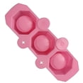 thumbnail image 3 of Wosthever Molde para florero de hormigón poligonal geométrico de 3 agujeros, Cactus Artesanía Rosado, 3 of 6