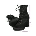 thumbnail image 7 of New Women Indulge Ella-1 Satin Round Toe Lace Up Block Heel Bootie, 7 of 7