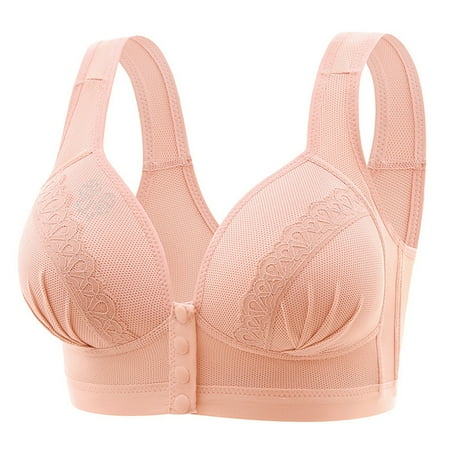 Black of Friday Deals!Clearance Staron Wireless Bras for Women Front Closure No Underwire Bras Stretch Wireless Bras Comfortable Wirefree Bra Seamless Bras
