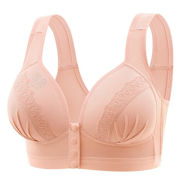 Yuyuzo Front Closure Bras for Women Wireless Push up Bralette Full Coverage High Support Everyday Bras