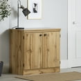 thumbnail image 1 of South Shore Morgan Small 2-Door Storage Cabinet, in Nordik Oak, 1 of 14