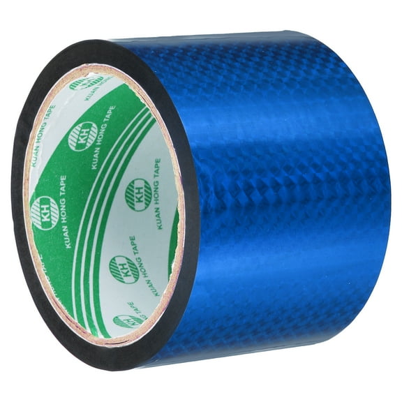 Washi Prism Tape 70mm Wide Holographic Color for Holiday Packaging and Decoration, Blue