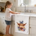 thumbnail image 4 of Gumesh Highland Cow Kitchen Towels 2-Pack – 25.9x17.7 Inch Super Absorbent Dish Cloths, Farmhouse Tea Towels for Drying Dishes, Hand Towels for Bathroom, 4 of 6