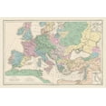 thumbnail image 2 of Drioux 32x23 Black Ornate Wood Framed with Double Matting Museum Art Print Titled - Europe The Crusades - Drioux 1882, 2 of 4